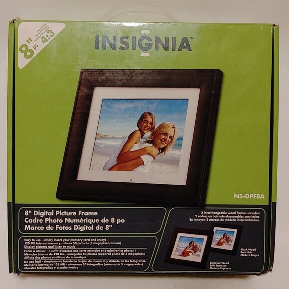 INSIGNIA 8" Digital Picture Frame Brand New In Open Box - Picture 1 of 3